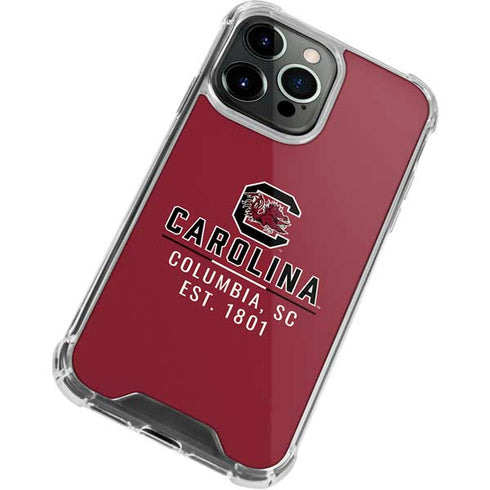 University of South Carolina Columbia SC, EST. 1801 iPhone 15 Pro Clear Case